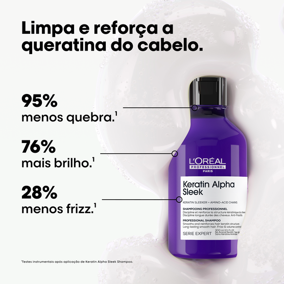 KERATIN ALPHA SLEEK KAS SHAMPOO 300ML